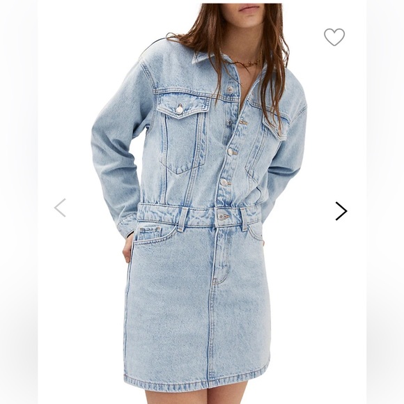 NWT mango denim shirt dress - Picture 4 of 5